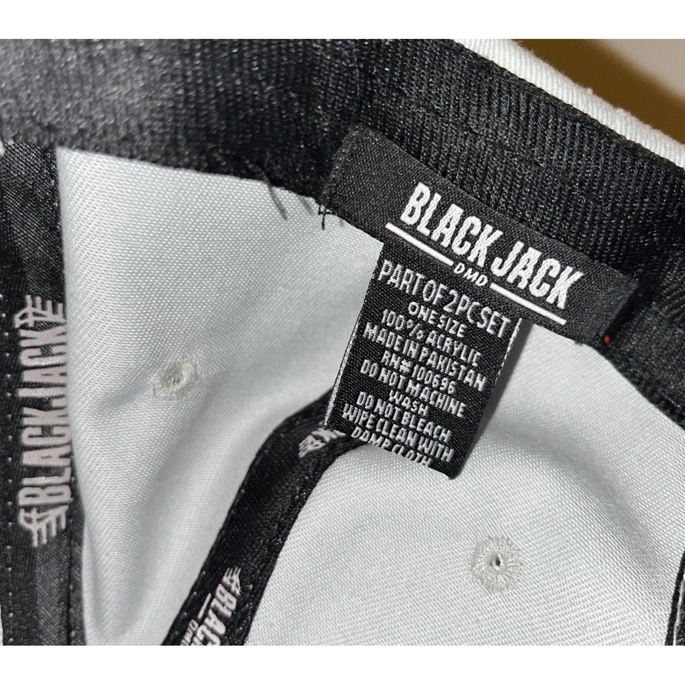 Black jack Brand Tag Mens Grey Skate boarding Snapback Cap/Hat Adjustable - Picture 7 of 8